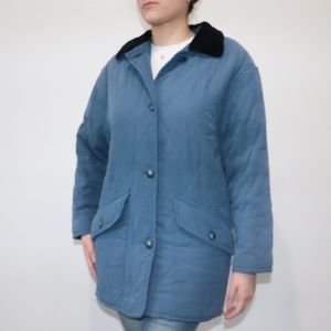 Quilted Midi Length Coat